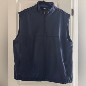 Ping Collection Men’s Golf Vest XL Fleece Insulated 1/4 Zip Performance Navy